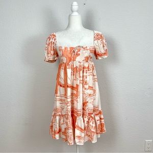 Urban Outfitters Babydoll Novelty Mini Dress Size S